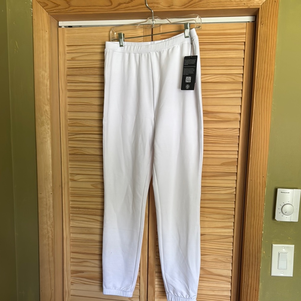 MPG White Track Pants for Effortless Style